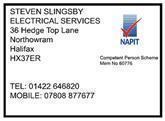 Steven Slingsby Electrical Services logo